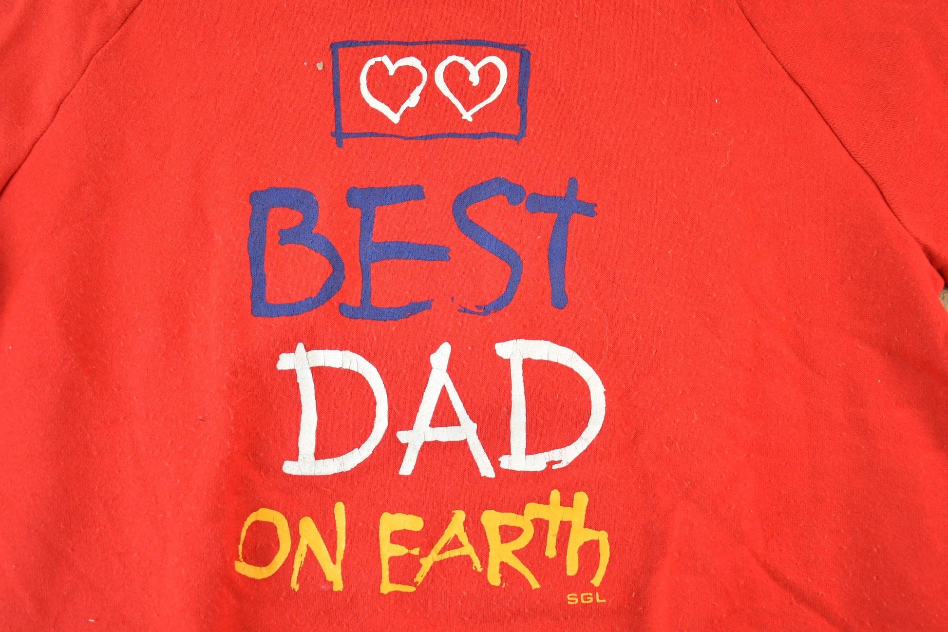 Vintage 1990s Best Dad On Earth Cute Crewneck Sweater Men's Large from propervintagecanada
