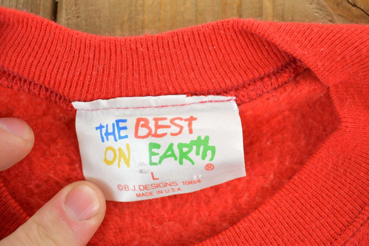 Vintage 1990s Best Dad On Earth Cute Crewneck Sweater Men's Large from propervintagecanada
