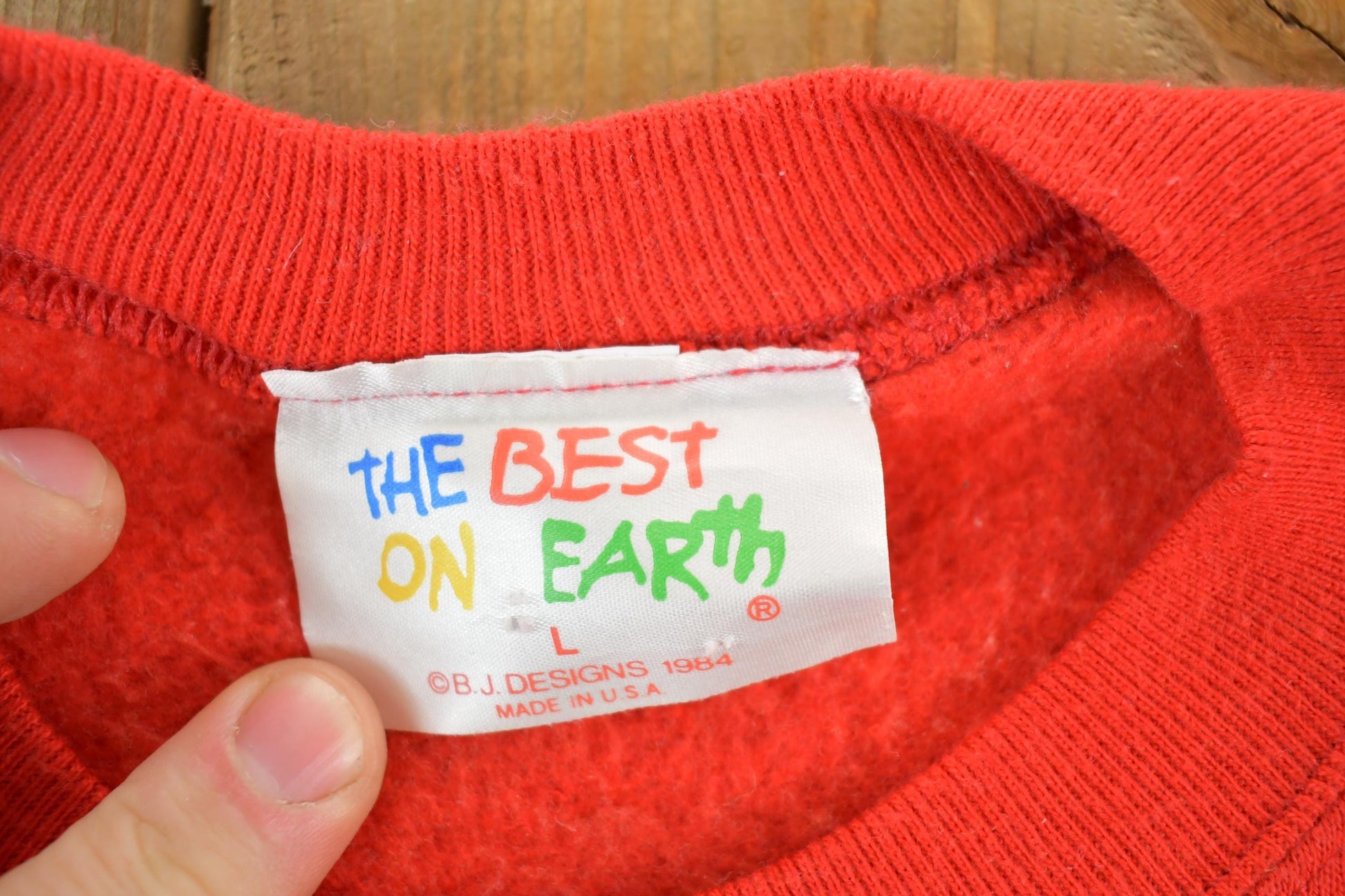 Vintage 1990s Best Dad On Earth Cute Crewneck Sweater Men's Large from propervintagecanada