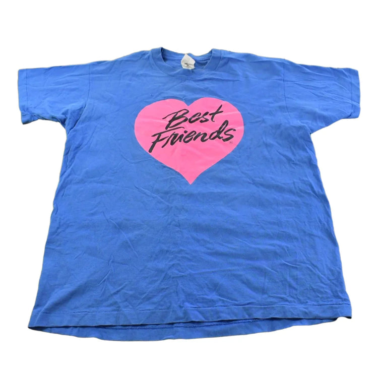 Vintage 1990s Best Friends Heart Graphic T-Shirt Men's XL from propervintagecanada
