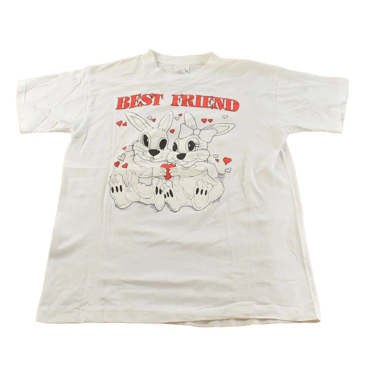 Vintage 1990s Best Friends Rabbits Bunny Graphic T-Shirt Men's L from propervintagecanada