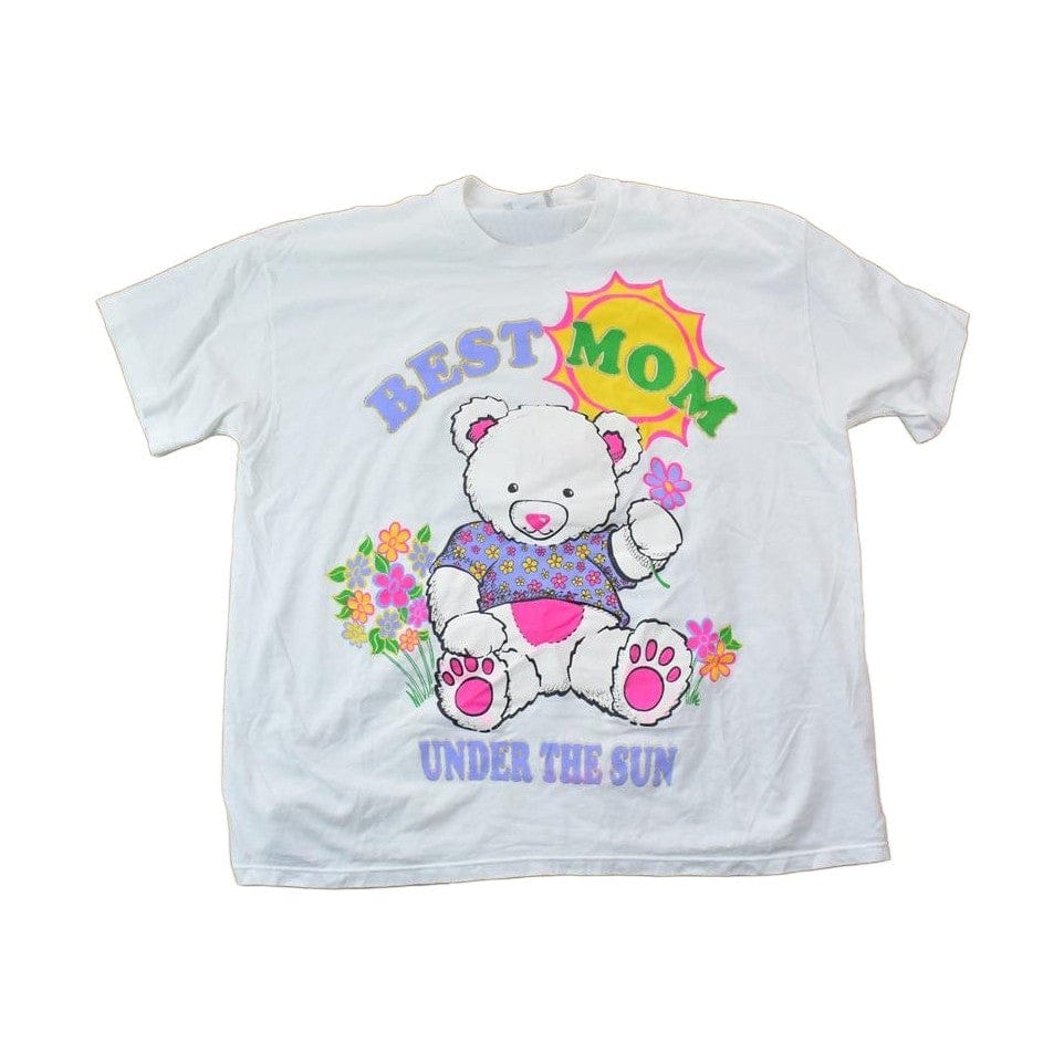 Vintage 1990s Best Mom Under The Sun Teddy Bear Graphic T-Shirt Men's M from propervintagecanada