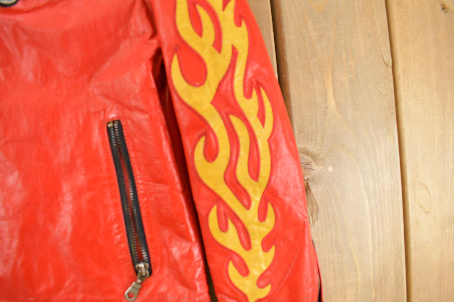 Vintage 1990s Betty Boop Leather Motorcycle Jacket Women's S from propervintagecanada