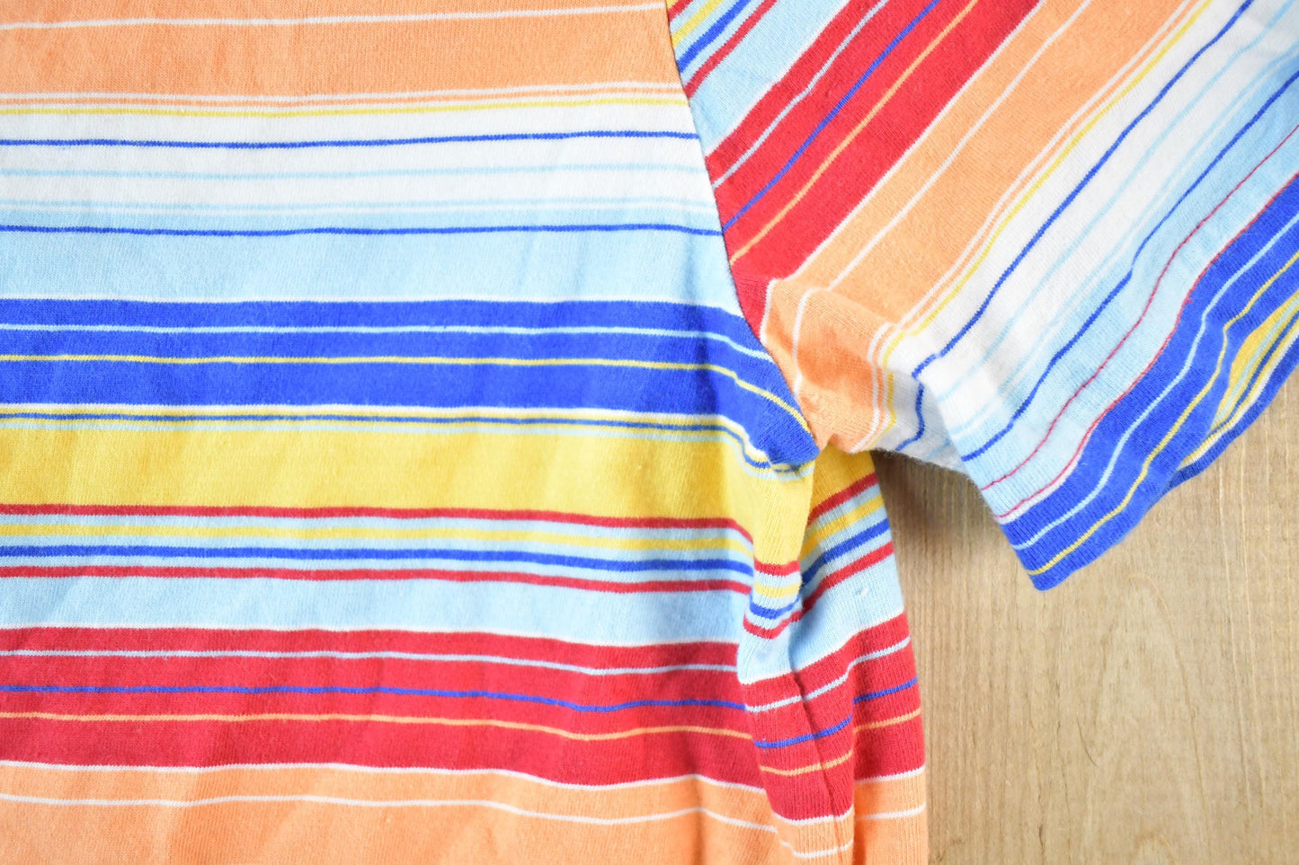 Vintage 1990s BFA Classics Souvenir Striped T-Shirt Women's S from propervintagecanada