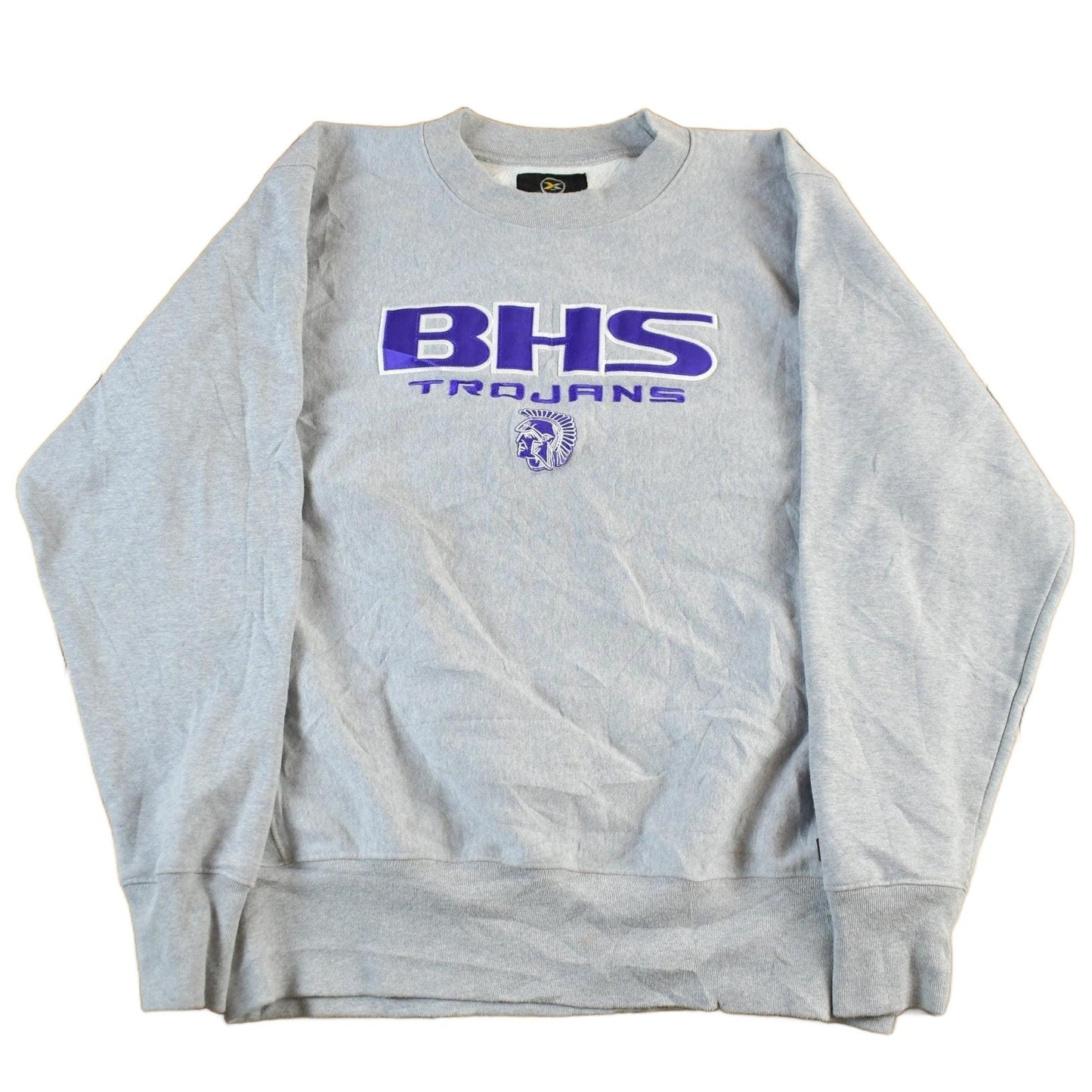 Vintage 1990s BHS Trojans Collegiate Crewneck Sweatshirt Mens Large from propervintagecanada
