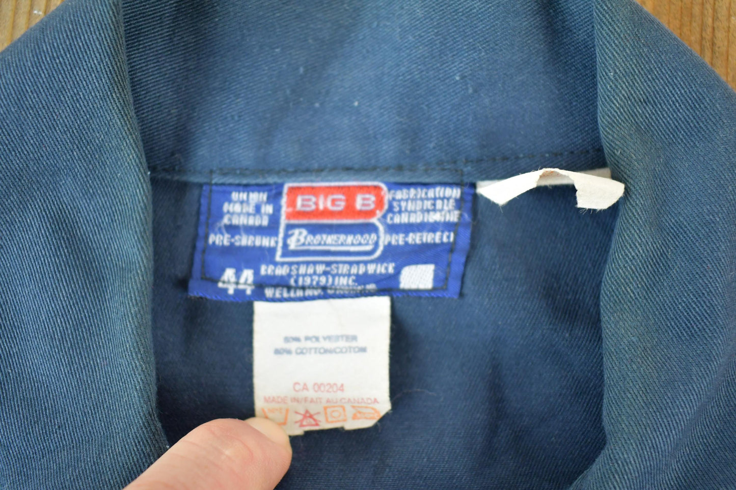 Vintage 1990s Big B Brotherhood Union Made Workwear Jacket Mens L from propervintagecanada