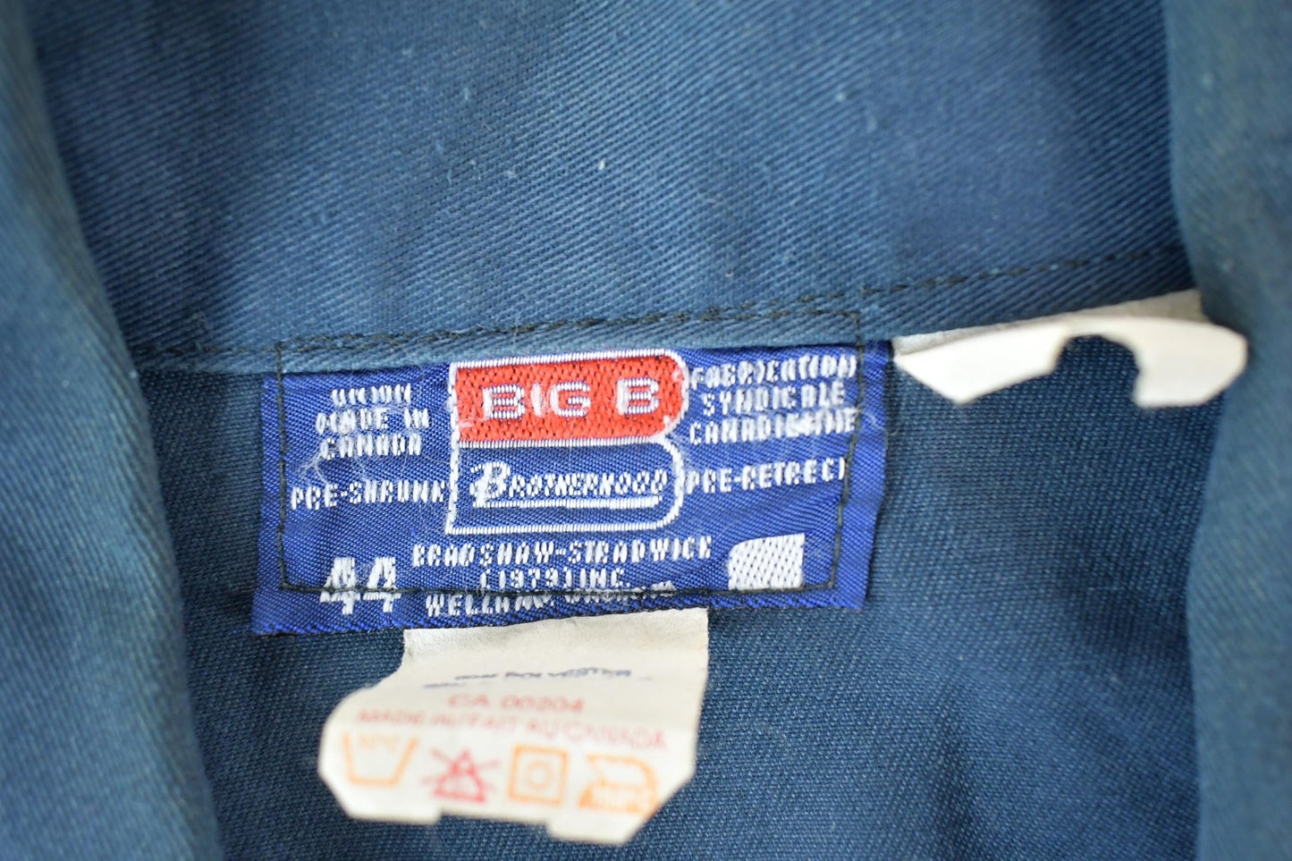 Vintage 1990s Big B Brotherhood Union Made Workwear Jacket Mens L from propervintagecanada