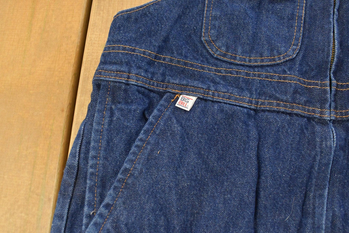 Vintage 1990s Big Bill Denim Overalls Men's 38 x 24.5 from propervintagecanada