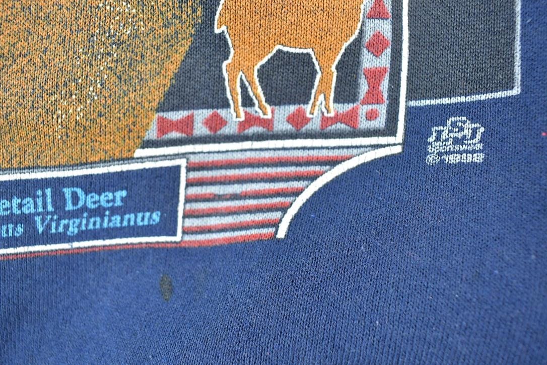 Vintage 1990s Big Buck Deer Outdoorsman Crewneck Sweatshirt Men's XL from propervintagecanada