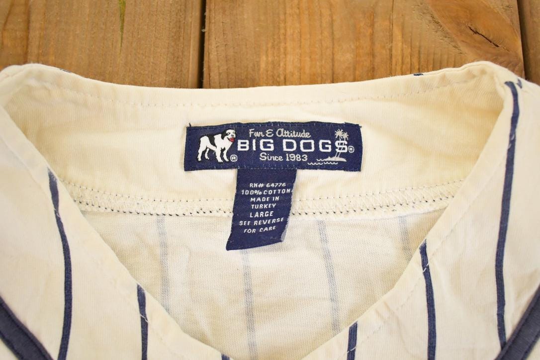 Vintage 1990s Big Dogs Baseball Souvenir Shirt Men's M from propervintagecanada