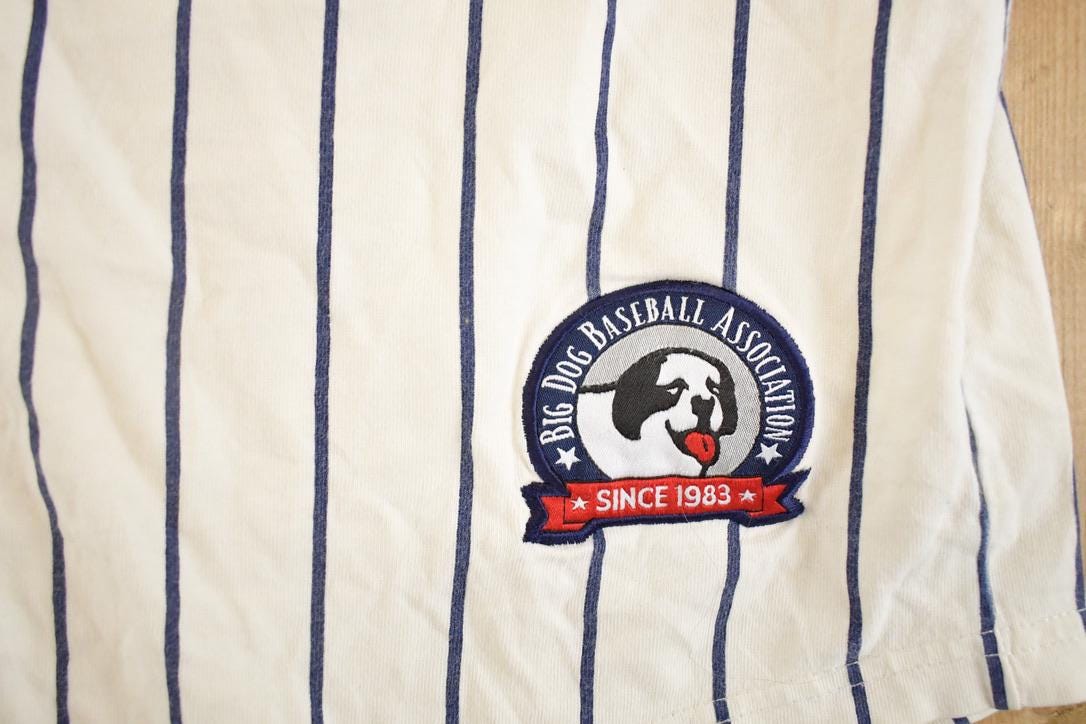 Vintage 1990s Big Dogs Baseball Souvenir Shirt Men's M from propervintagecanada