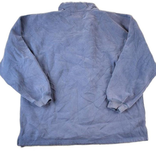 Vintage 1990s Big Dogs Quarter Zip Souvenir Crewneck Sweatshirt Made In USA Men's XL from propervintagecanada