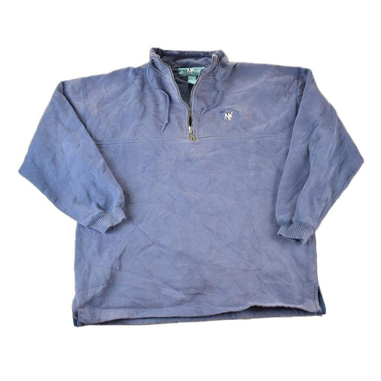 Vintage 1990s Big Dogs Quarter Zip Souvenir Crewneck Sweatshirt Made In USA Men's XL from propervintagecanada