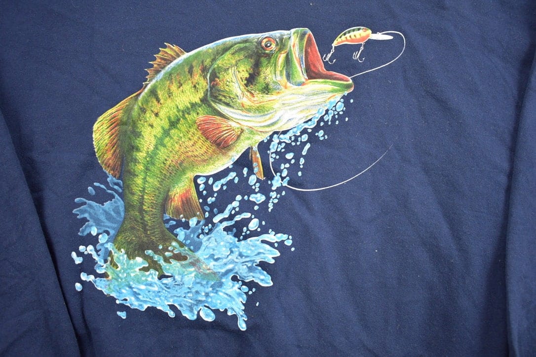 Vintage 1990s Big Fish Crewneck Men's 2XL from propervintagecanada