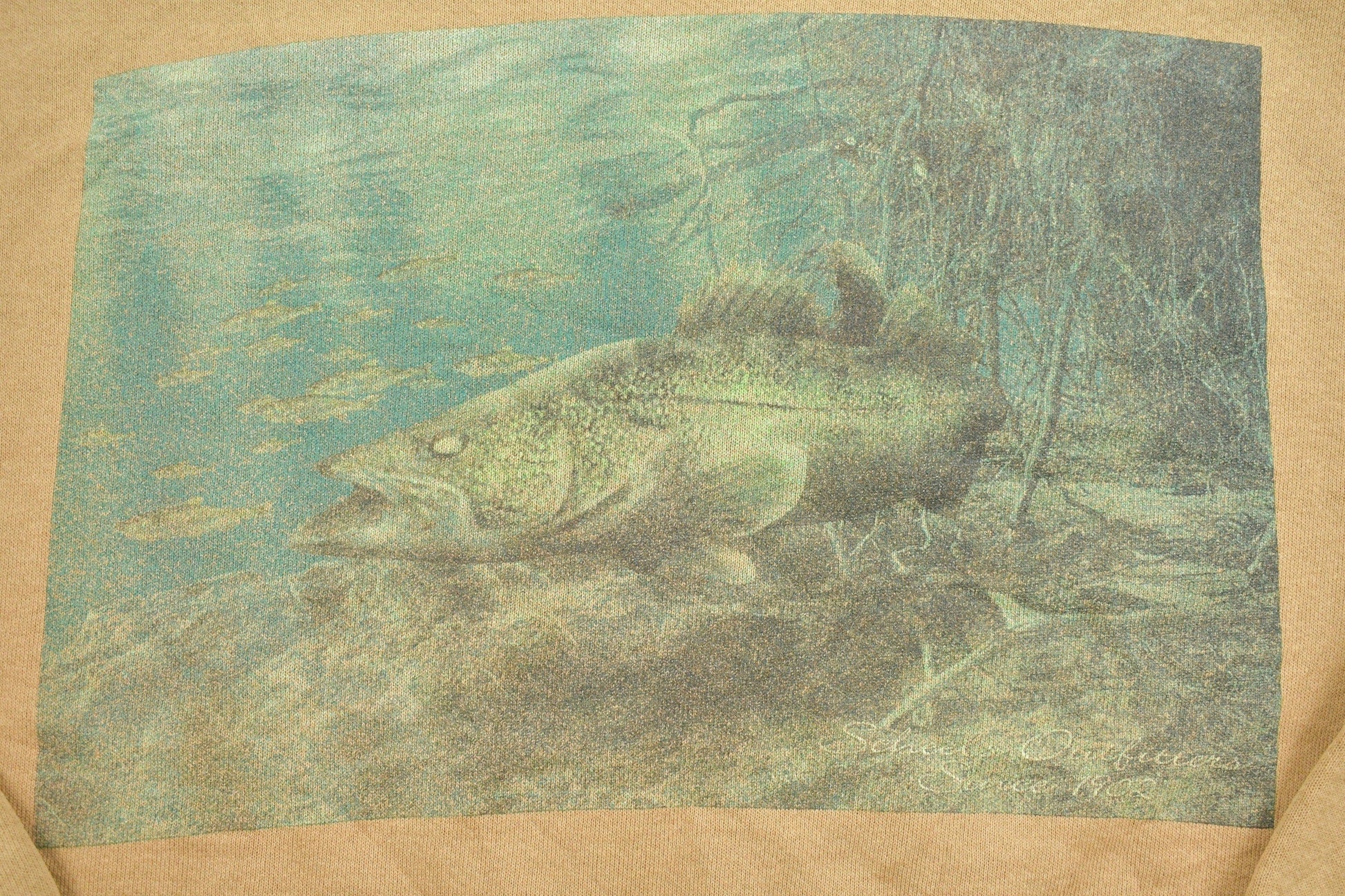 Vintage 1990s Big Fish Crewneck Men's Large from propervintagecanada