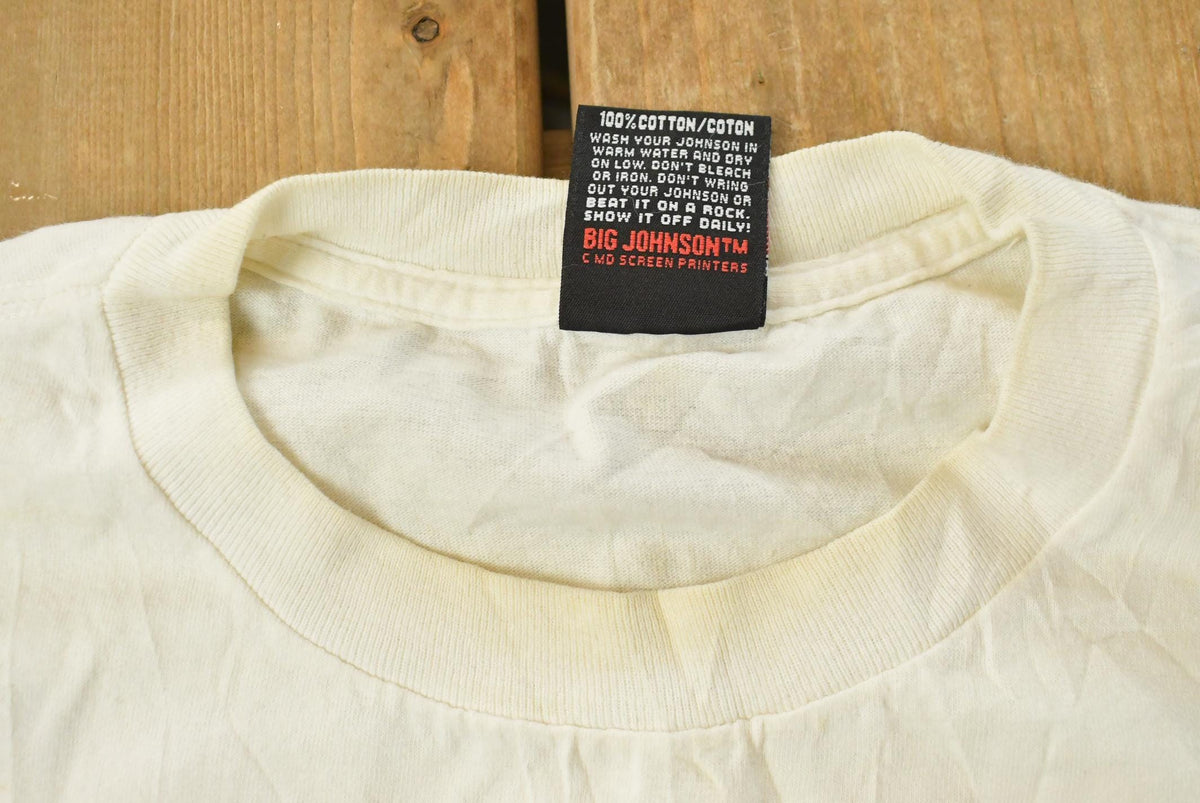 Vintage 1990s Big Johnson Tequila Cartoon Funny Souvenir T-Shirt Men's XL from propervintagecanada