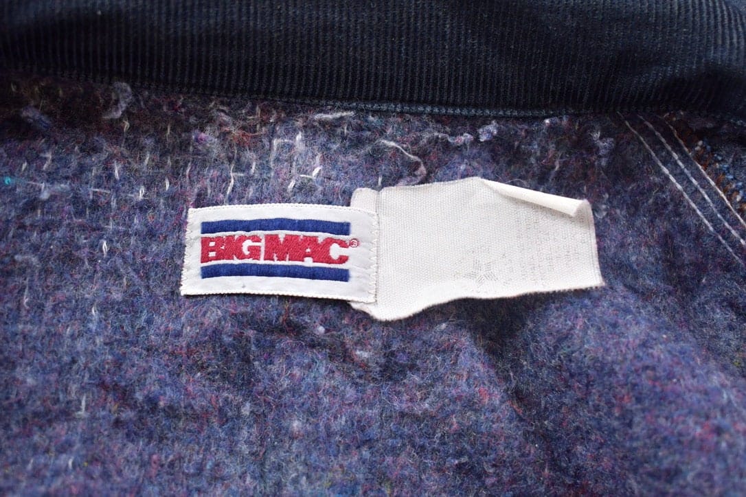 Vintage 1990s Big Mac Blanket Lined Collared Denim Chore Coat Men's Large from propervintagecanada