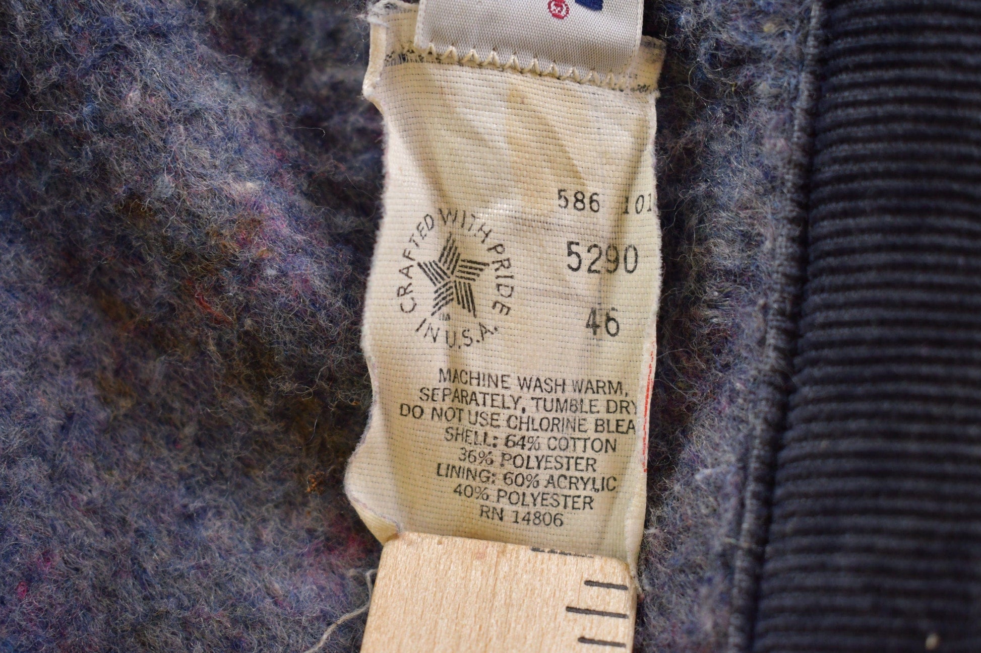 Vintage 1990s Big Mac Made In USA Collared Denim Chore Coat Men's XL from propervintagecanada
