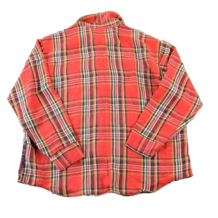 Vintage 1990s Big Mac Red Plaid Button Up Shirt Men's Large from propervintagecanada