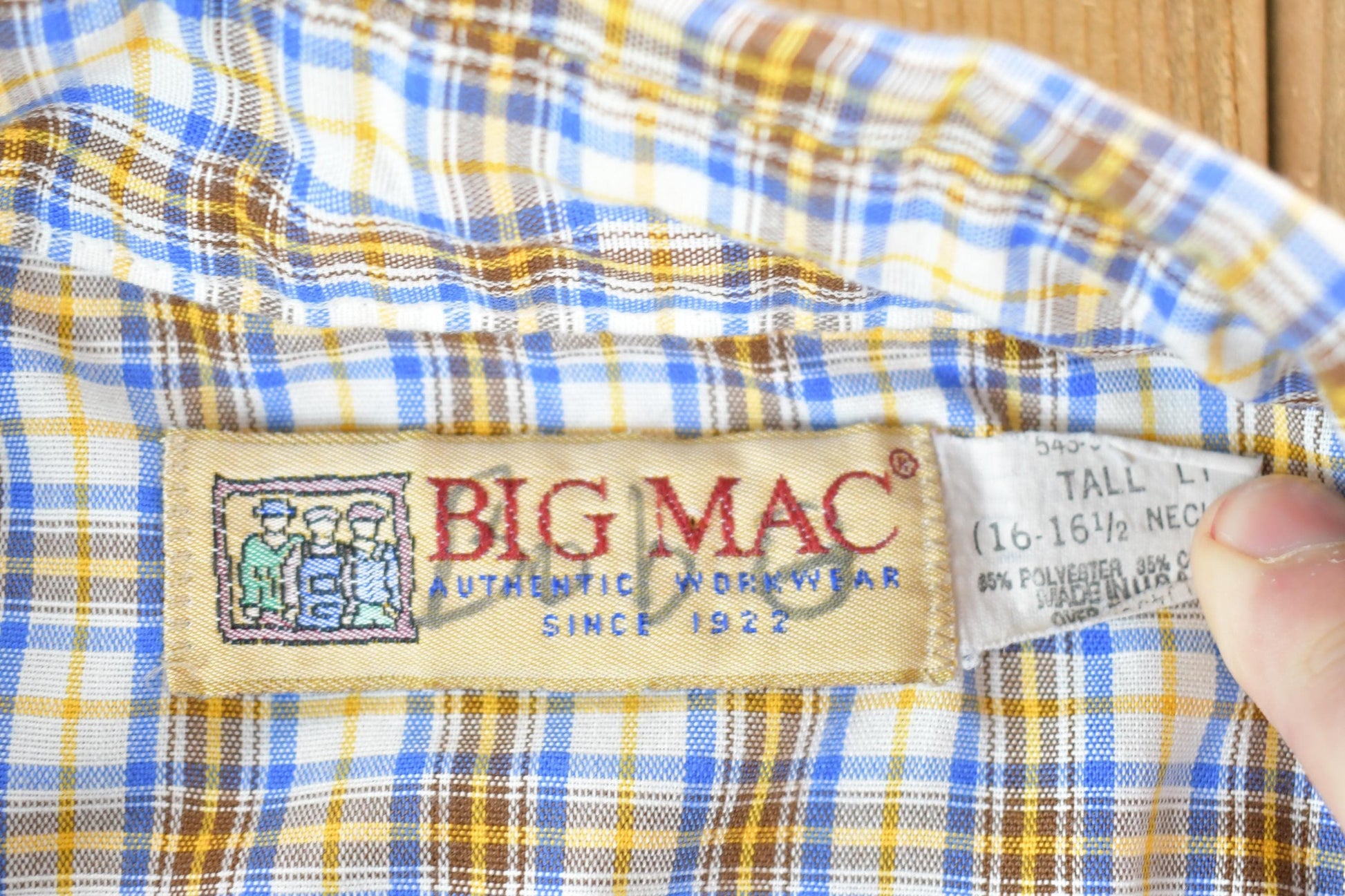Vintage 1990s Big Mac Western Style Button Up Mens Large from propervintagecanada