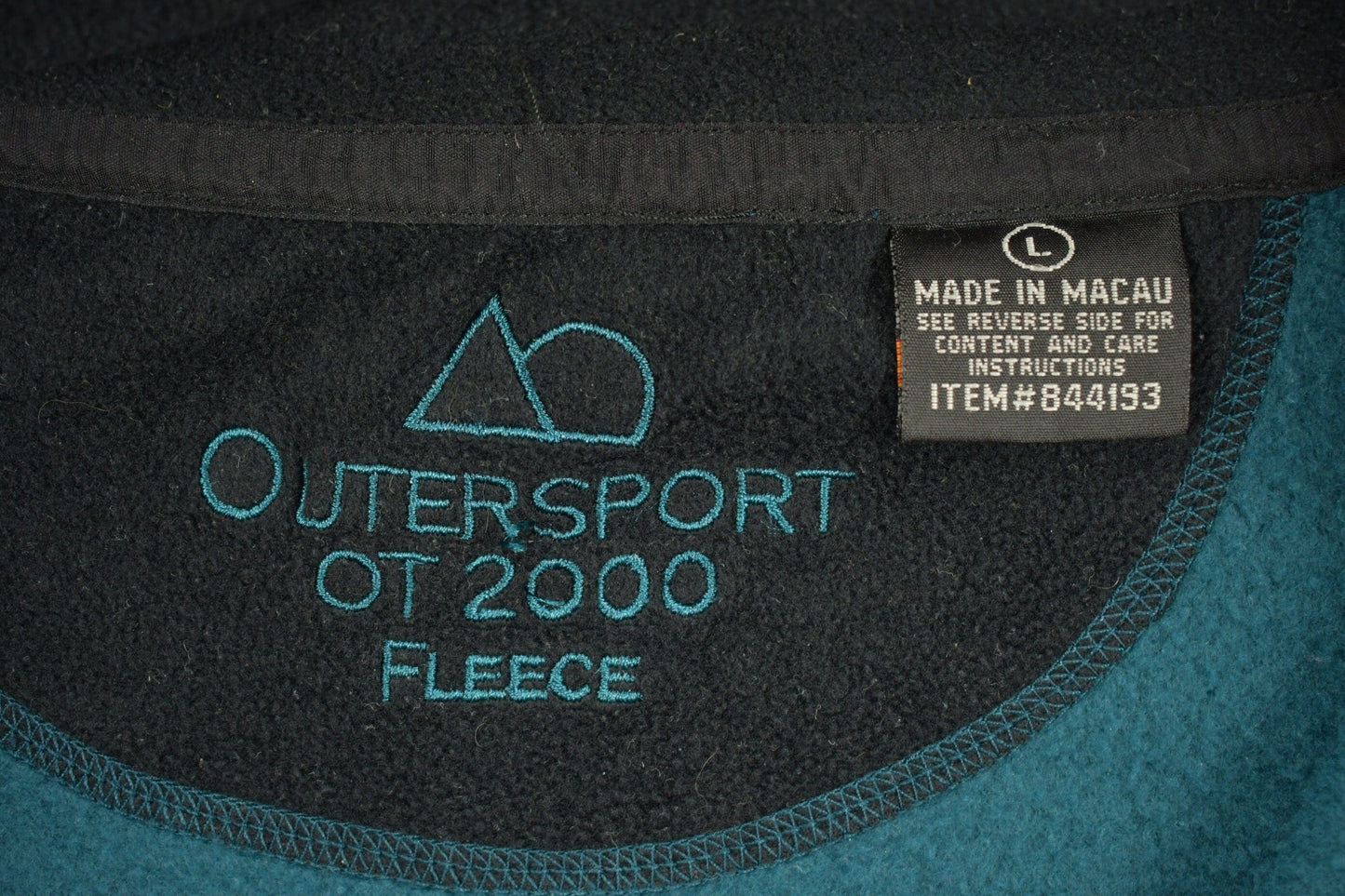 Vintage 1990s Big Manistee River Fleece Zip Up Sweater Men's Large from propervintagecanada