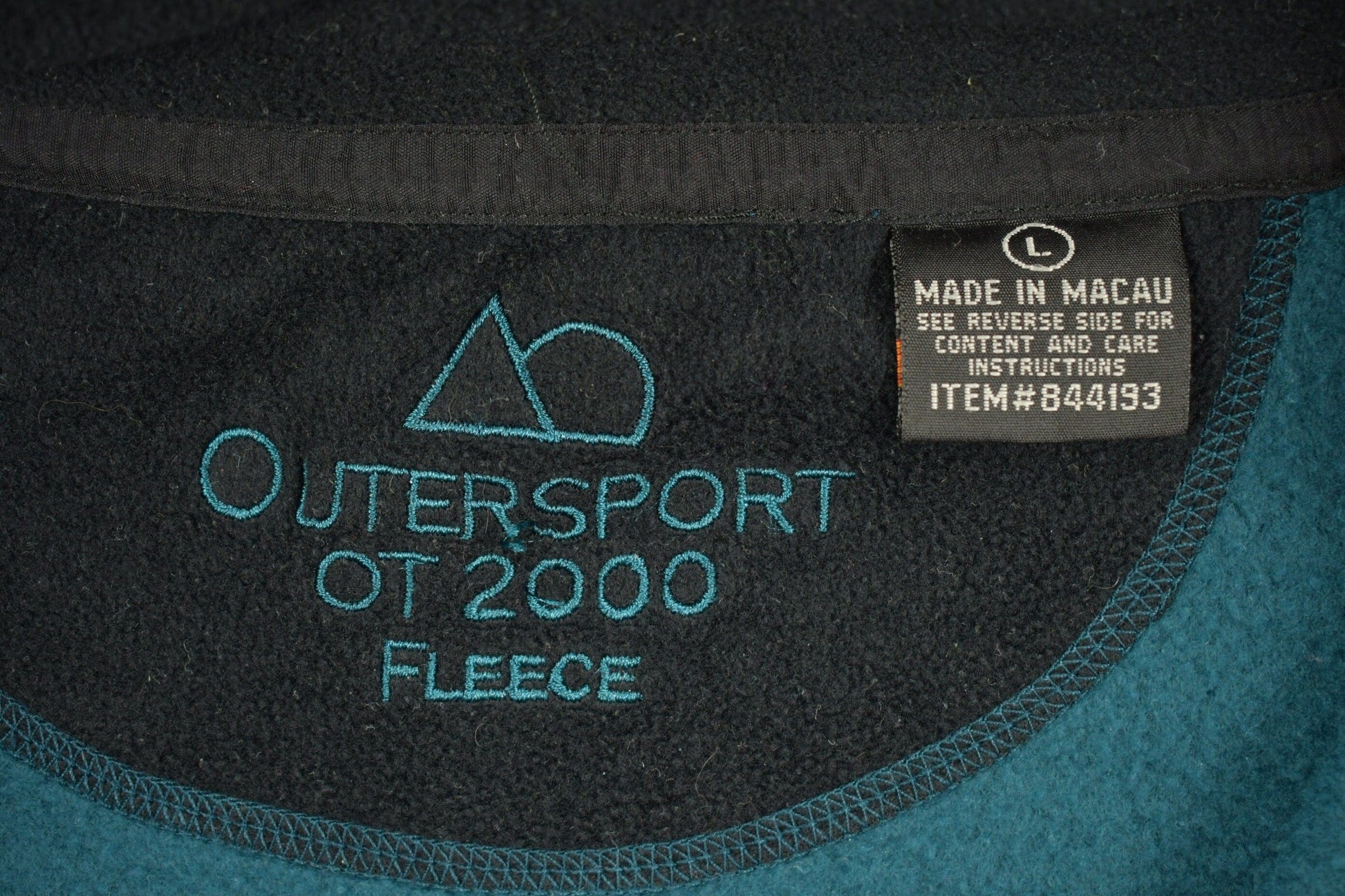 Vintage 1990s Big Manistee River Fleece Zip Up Sweater Men's Large from propervintagecanada