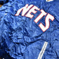 Vintage 1990s Bigman Sports New Jersey Nets NBA Basketball Embroidered Snap Button Satin Bomber Jacket Men's 4XL from propervintagecanada