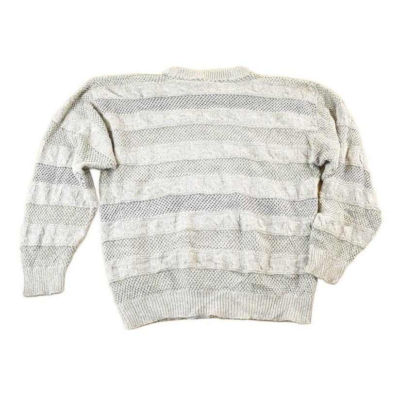 Vintage 1990s Bill Blass Knit Abstract Pattern Crewneck Sweater Mens S from propervintagecanada