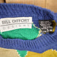 Vintage 1990s Bill Ditfort Argyle Knitted Crewneck Sweater Men's Small from propervintagecanada