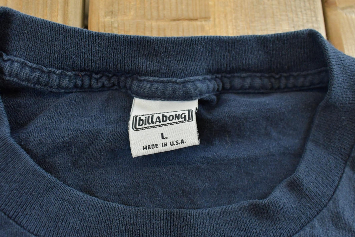 Vintage 1990s Billabong Graphic T-Shirt Mens Men's Large from propervintagecanada