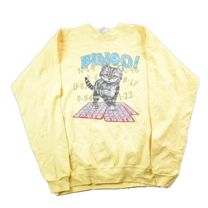 Vintage 1990s Bingo Kitty Crewneck Sweater from propervintagecanada