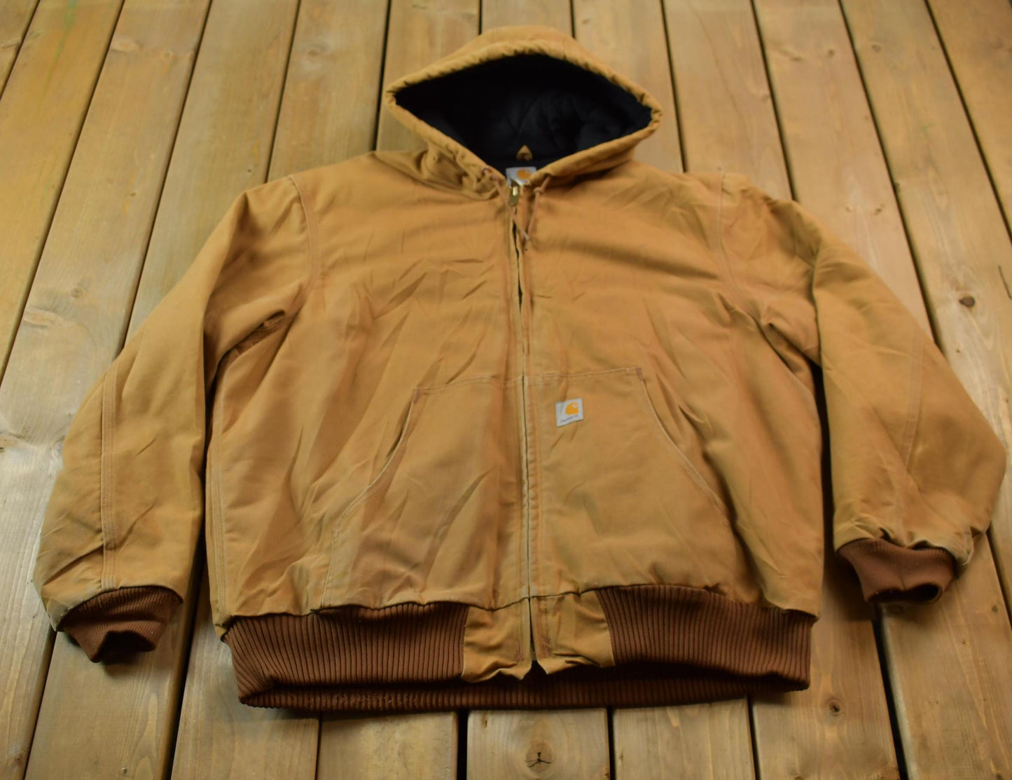 Vintage 1990s Black Carhartt Active Jac Jacket Men's XL from propervintagecanada