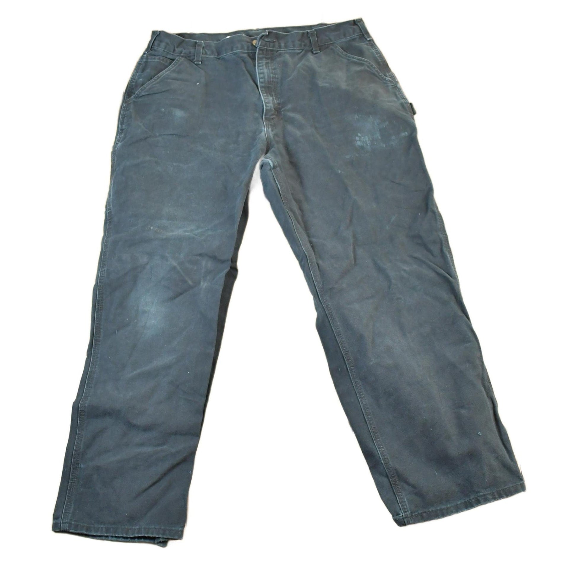 Vintage 1990s Black Carhartt Denim Work Jeans Men's 38 x 32 from propervintagecanada