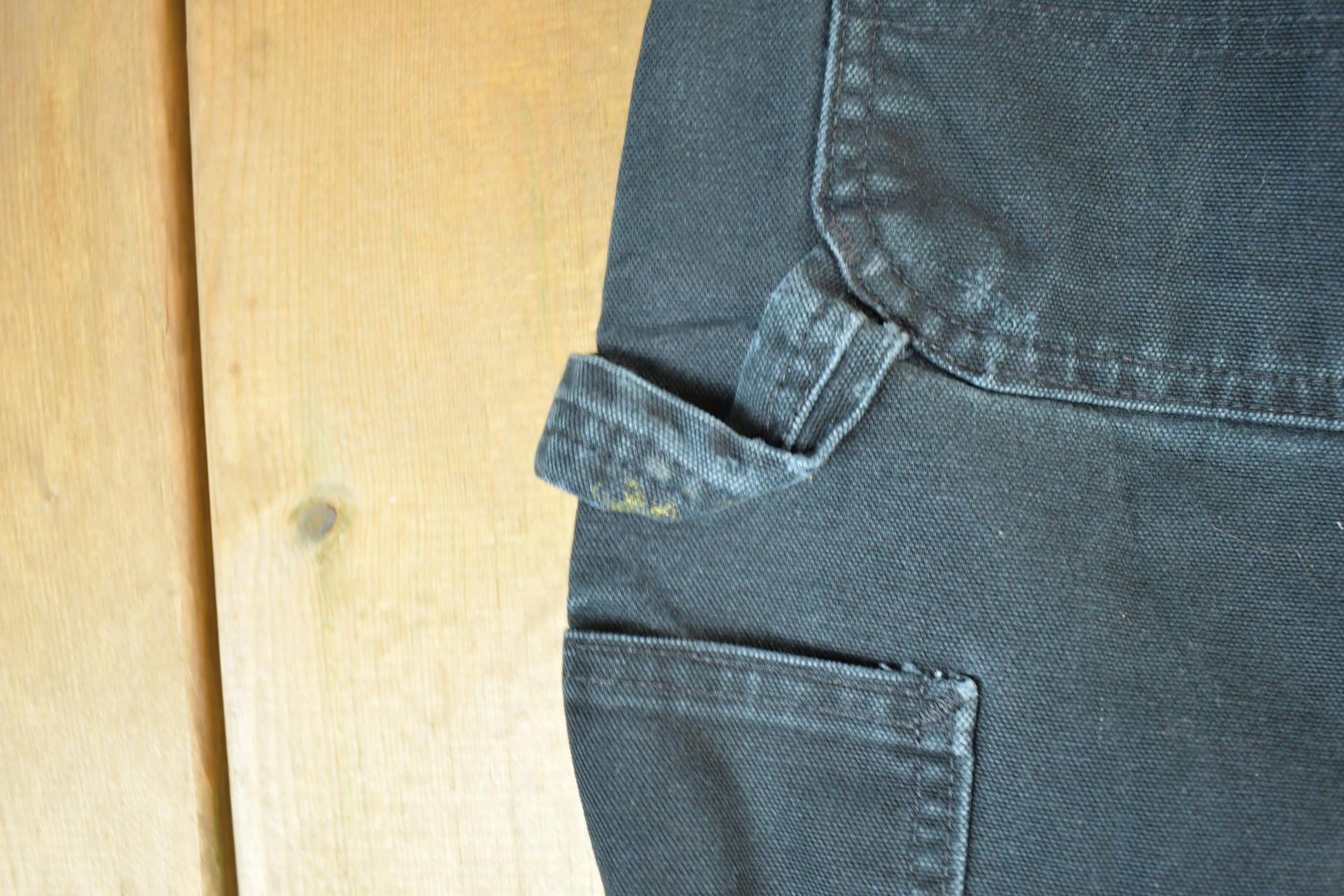 Vintage 1990s Black Carhartt Denim Work Jeans Men's 38 x 32 from propervintagecanada