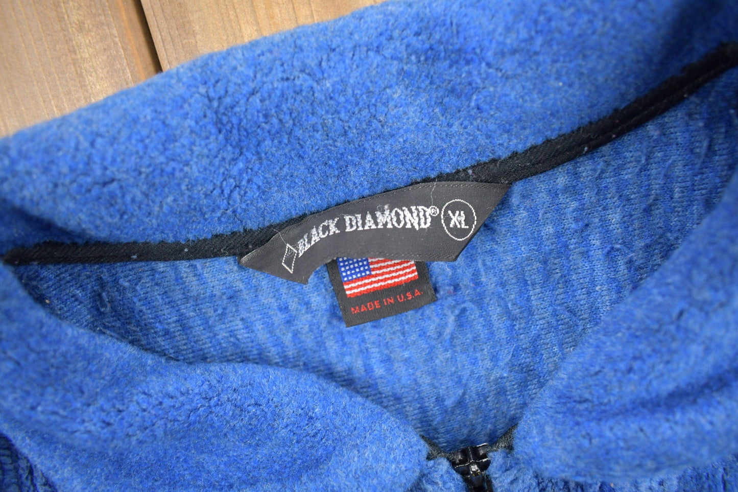 Vintage 1990s Black Diamond Fleece Sweater Men's Medium from propervintagecanada