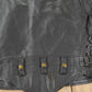 Vintage 1990s Black Leather Fringe Jacket Men's Large from propervintagecanada