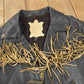Vintage 1990s Black Leather Fringe Jacket Men's Large from propervintagecanada
