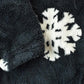 Vintage 1990s Black Mountain AOP Snowflake Fleece Outdoorsman Sweater Men's Large from propervintagecanada