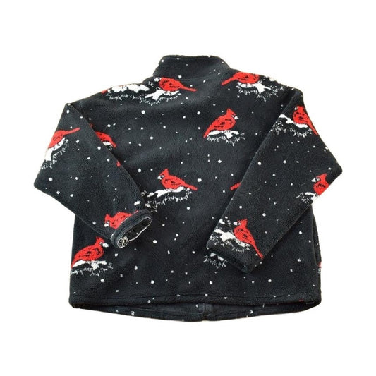 Vintage 1990s Black Mountain Cardinal AOP Fleece Sweater Men's XL from propervintagecanada