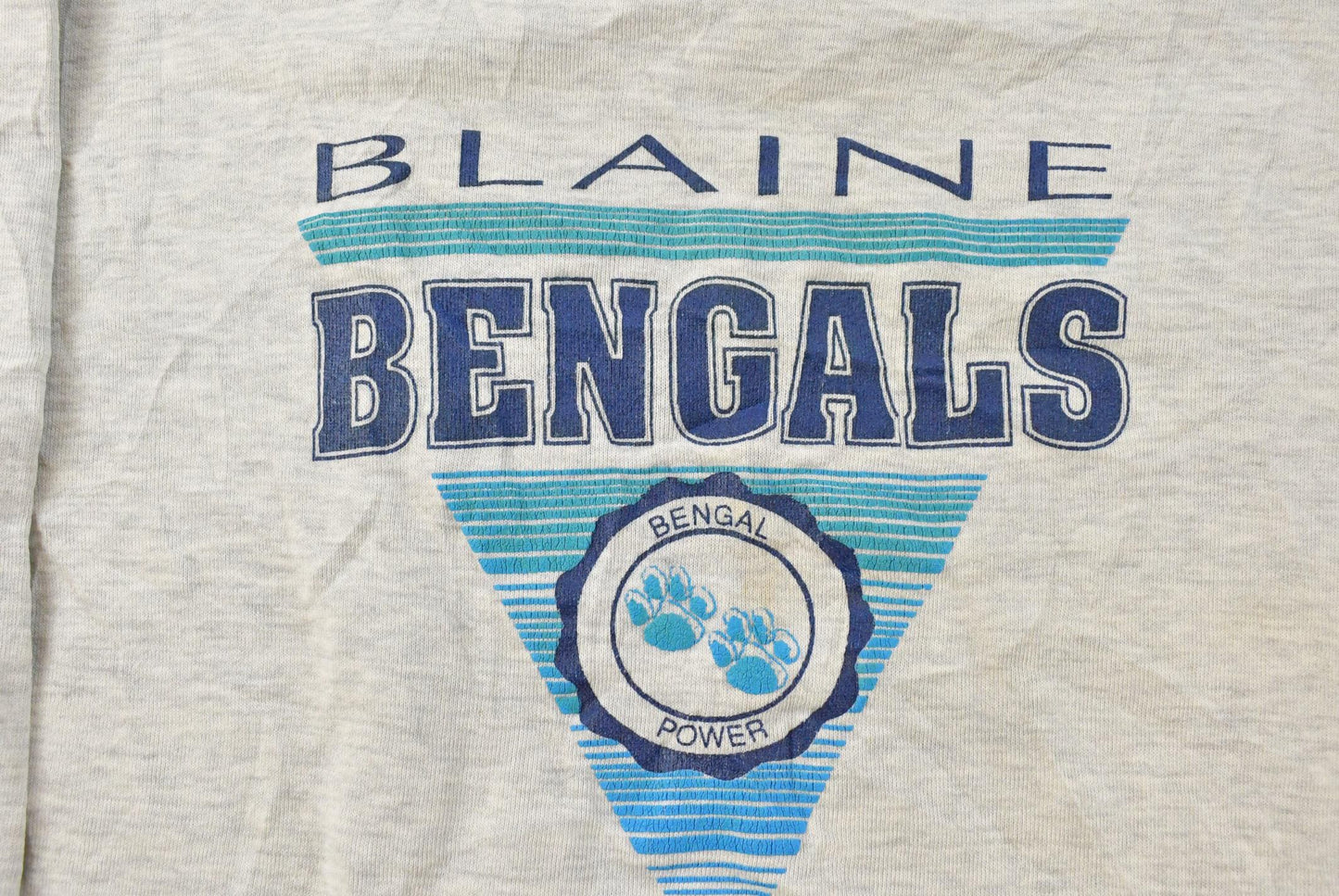 Vintage 1990s Blaine Bengals Collegiate Crewneck Sweatshirt Men's M from propervintagecanada