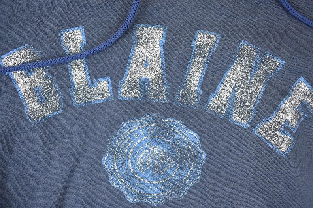 Vintage 1990s Blaine County University Hoodie Sweater Men's L from propervintagecanada
