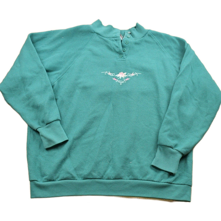 Vintage 1990s Blair Floral Crewneck Sweatshirt Women's M from propervintagecanada