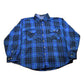 Vintage 1990s Blair Plaid Flannel Button Up Shirt Men's 2XL from propervintagecanada