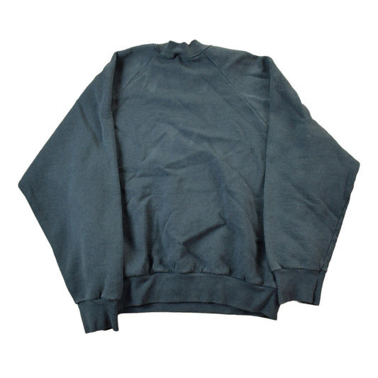 Vintage 1990s Blank Black Crewneck Sweatshirt Men's M from propervintagecanada