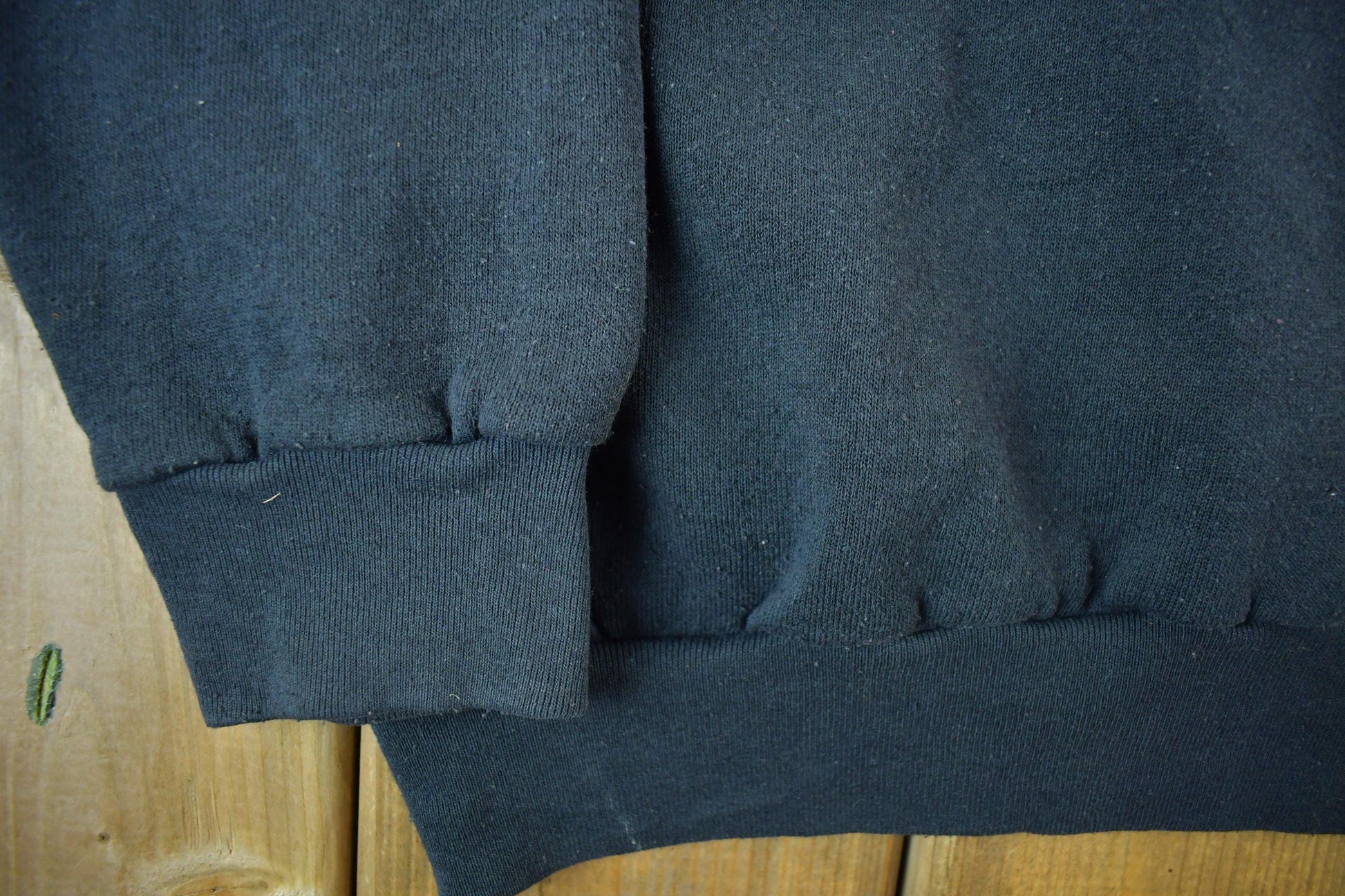 Vintage 1990s Blank Black Tultex Crewneck Sweatshirt Men's XL from propervintagecanada