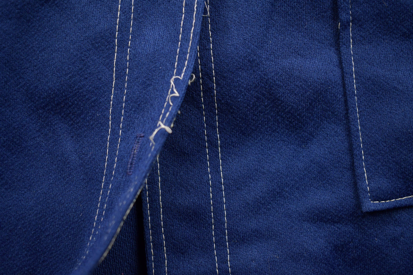 Vintage 1990s Blank Blue Button Up Shirt Men's Medium from propervintagecanada