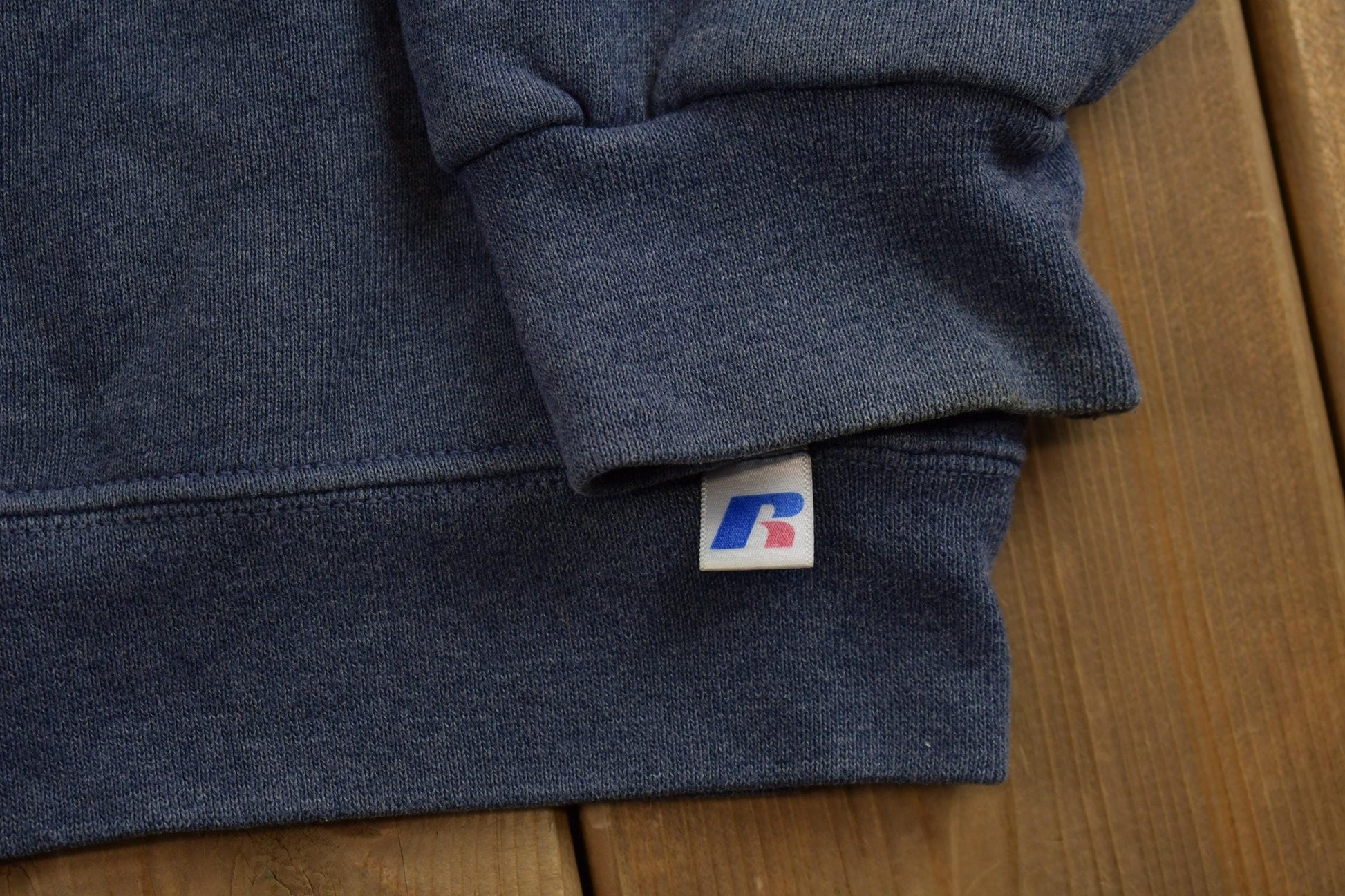 Vintage 1990s Blank Blue Crewneck Sweatshirt Men's Large from propervintagecanada