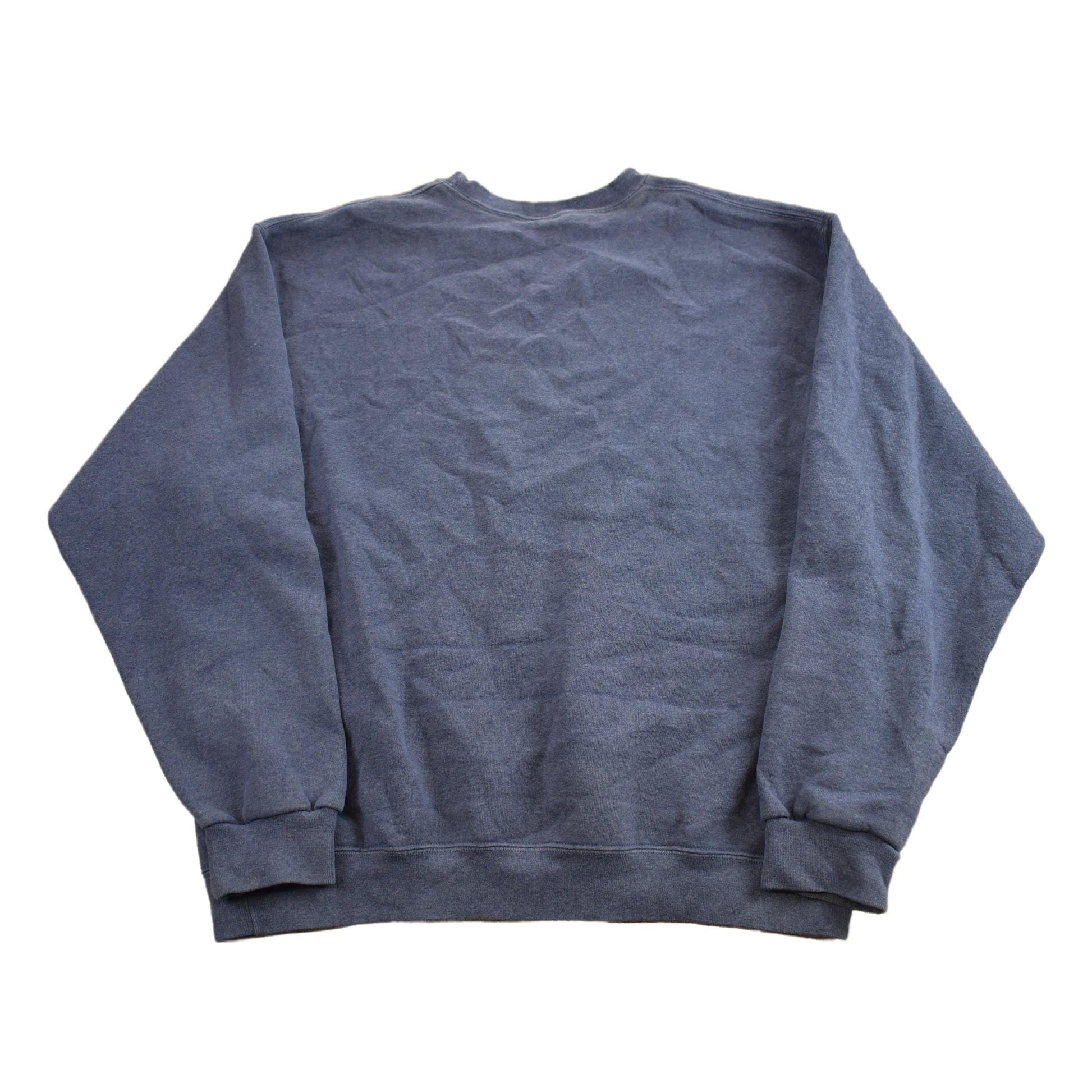 Vintage 1990s Blank Blue Crewneck Sweatshirt Men's Large from propervintagecanada