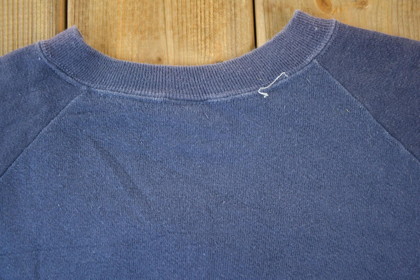 Vintage 1990s Blank Blue Crewneck Sweatshirt Men's Medium from propervintagecanada