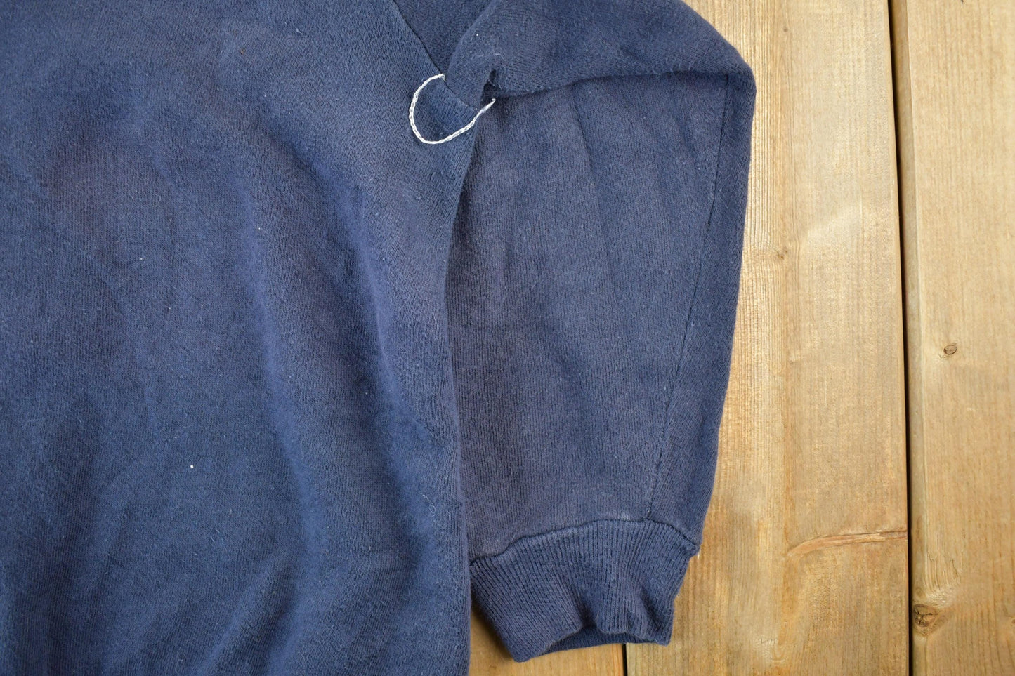 Vintage 1990s Blank Blue Crewneck Sweatshirt Men's Medium from propervintagecanada